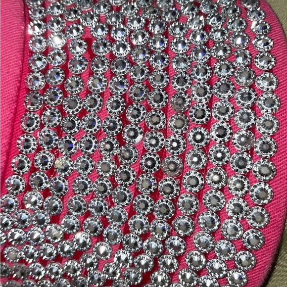 Vintage Victoria’s Secret PINK embellished studs bling Baseball Cap fashion Hat - Picture 8 of 9